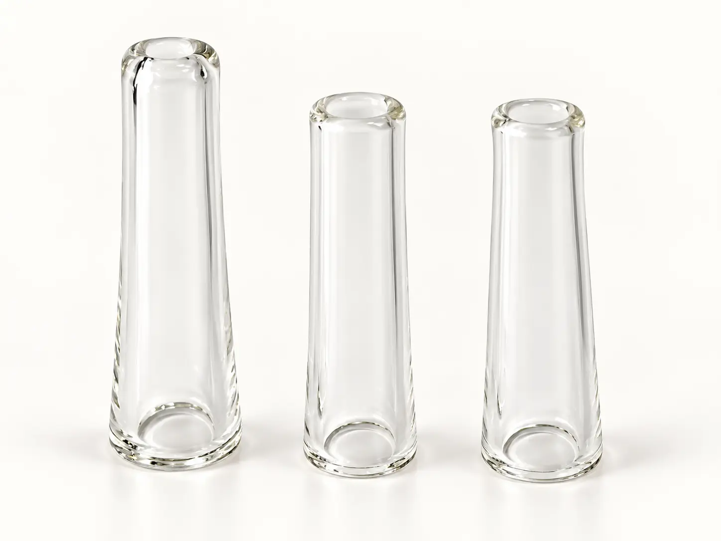 RollCrystals Pure Taper Trio glass pre-roll tips
